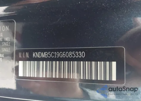 2016 Kia Sedona Lx z USA, uszkodzony, nr VIN KNDMB5C19G6085330